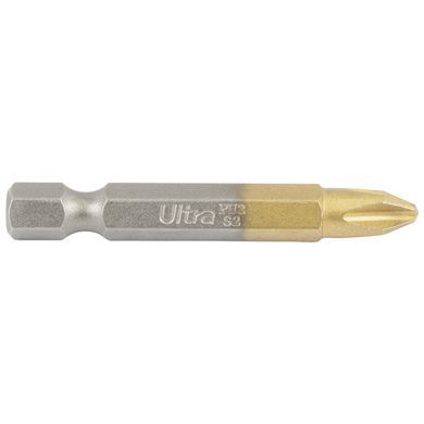 Біти PH2&times;50мм &frac14;" 10шт S2 TIN (блістер) ULTRA (4014212) 4014212 фото
