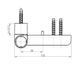 Дверна петля ROTO Doorline Solid 150P 20-23,5/39 білий на 110кг 738095КС-5 фото 2