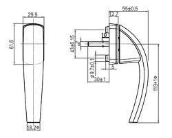 Ручка віконна Roto модель RotoSwing Secustik R07.2 біла 613582 фото