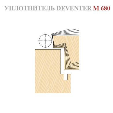 Ущільнювач Deventer M7292-10мм для міжкімнатних дверей сірий M7292-10(с) фото
