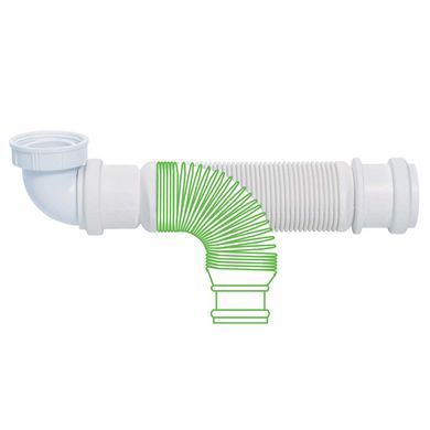 Сифон для кухонной мойки Senzo 1&frac12;"&times;&Oslash;40мм WIRQUIN (9542530) 9542530 фото