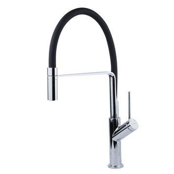 Смеситель ADDA &Oslash;25 для кухни излив силиконовый черный на гайке CORSO 9635110 (EB-4B520C) EB-4B520C фото