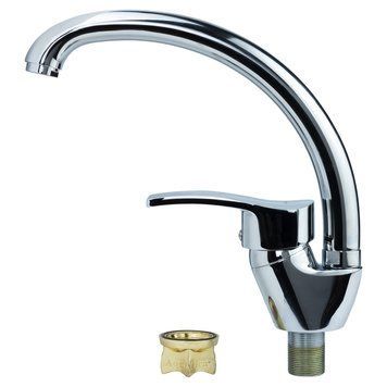 Змішувач ML &Oslash;40 для кухні гусак вухо на гайці AQUATICA ML-4B141C (9746110) 9746110 фото