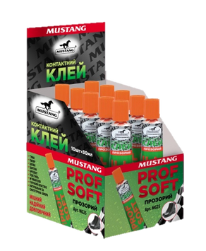 Контактный клей display prof soft mustang 30ml MG25 фото