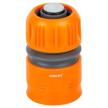 Коннектор 3/4" быстросъёмный для шланга 1" аквастоп (ABS) FLORA (5015504) 5015504 фото