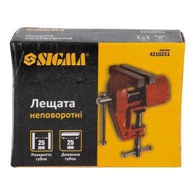 Лещата неповоротні 25мм для дрібних робіт SIGMA (4210251) 4210251 фото