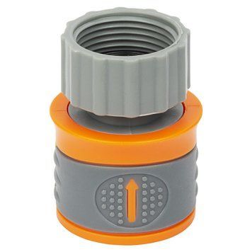 Коннектор &frac12;" быстросъёмный на кран н/р &frac34;" аквастоп (ABS+TPR) FLORA (5015584) 5015584 фото