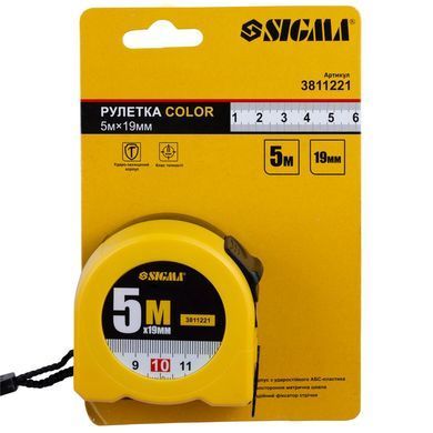 Рулетка Color 5м&times;19мм SIGMA (3811221) 3811221 фото