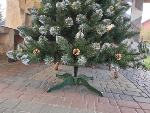 Ялинка штучна новорічна "Кармен золото" 1,8 м з шишками і перлами 1070696307 фото