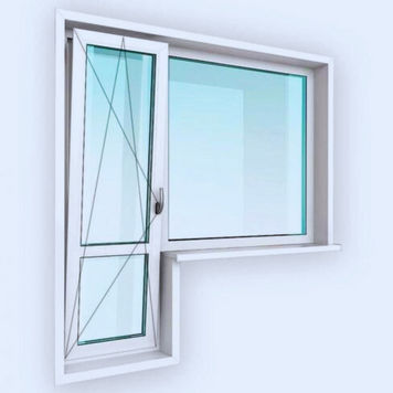 Балконний блок 1550х2170мм REHAU Euro-Design 60 BB-REH60-1PO-1550х2170 фото